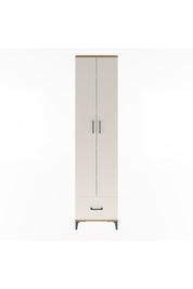 Arges Dolap 5 Raflı Tek Çekmeceli 2 Kapaklı 60x30x243 Çam-Aytaşı