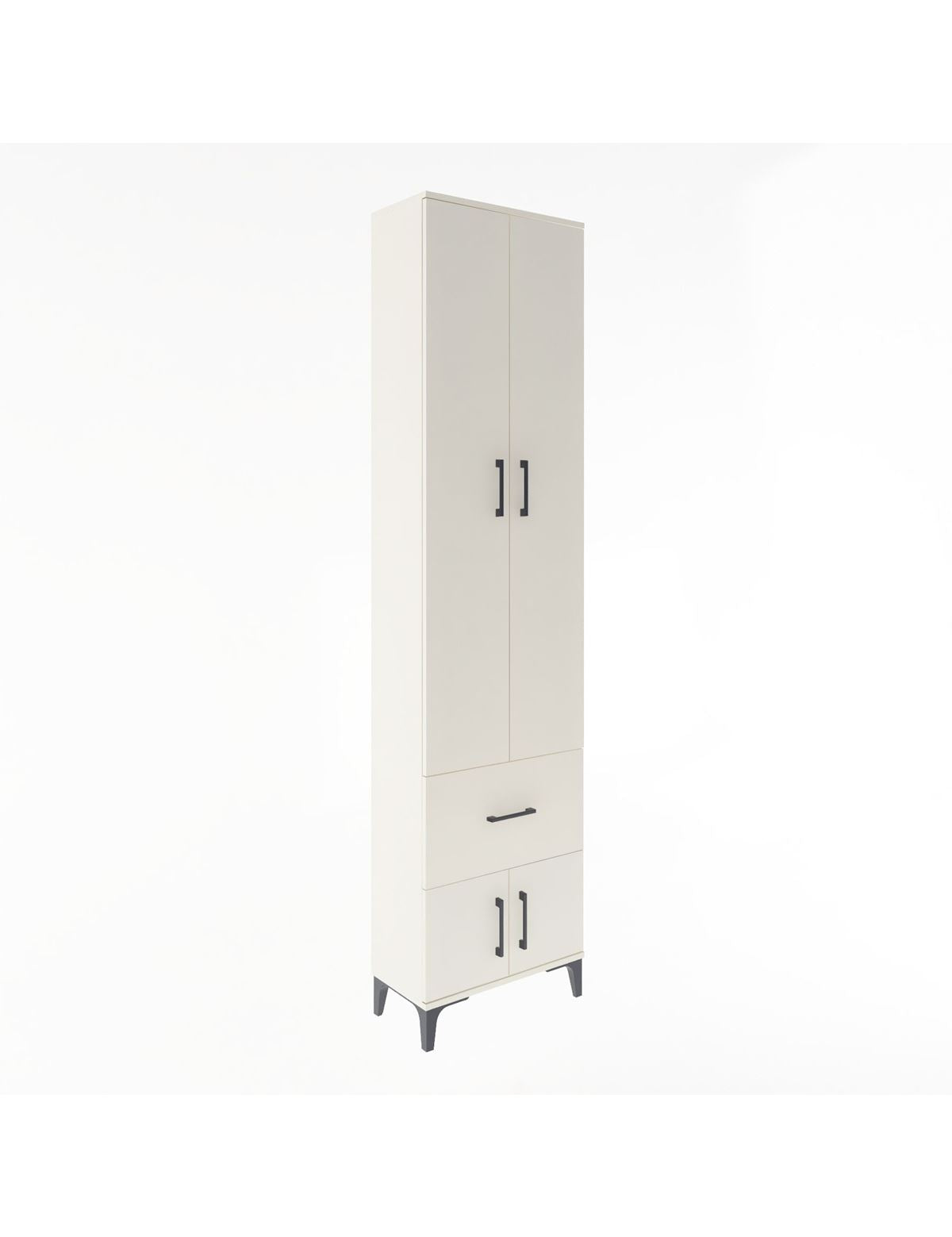 Arges Dolap 4 Raflı Tek Çekmeceli 4 Kapaklı 60x30x243 Aytaşı-Aytaşı