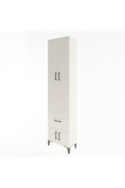 Arges Dolap 4 Raflı Tek Çekmeceli 4 Kapaklı 60x30x243 Aytaşı-Aytaşı