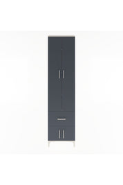 Arges Dolap 4 Raflı Tek Çekmeceli 4 Kapaklı 60x30x243 Aytaşı-Antrasit