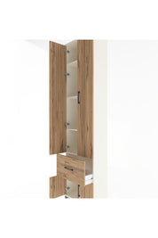 Arges Dolap 4 Raflı Tek Çekmeceli 4 Kapaklı 60x30x243 Aytaşı-Çam