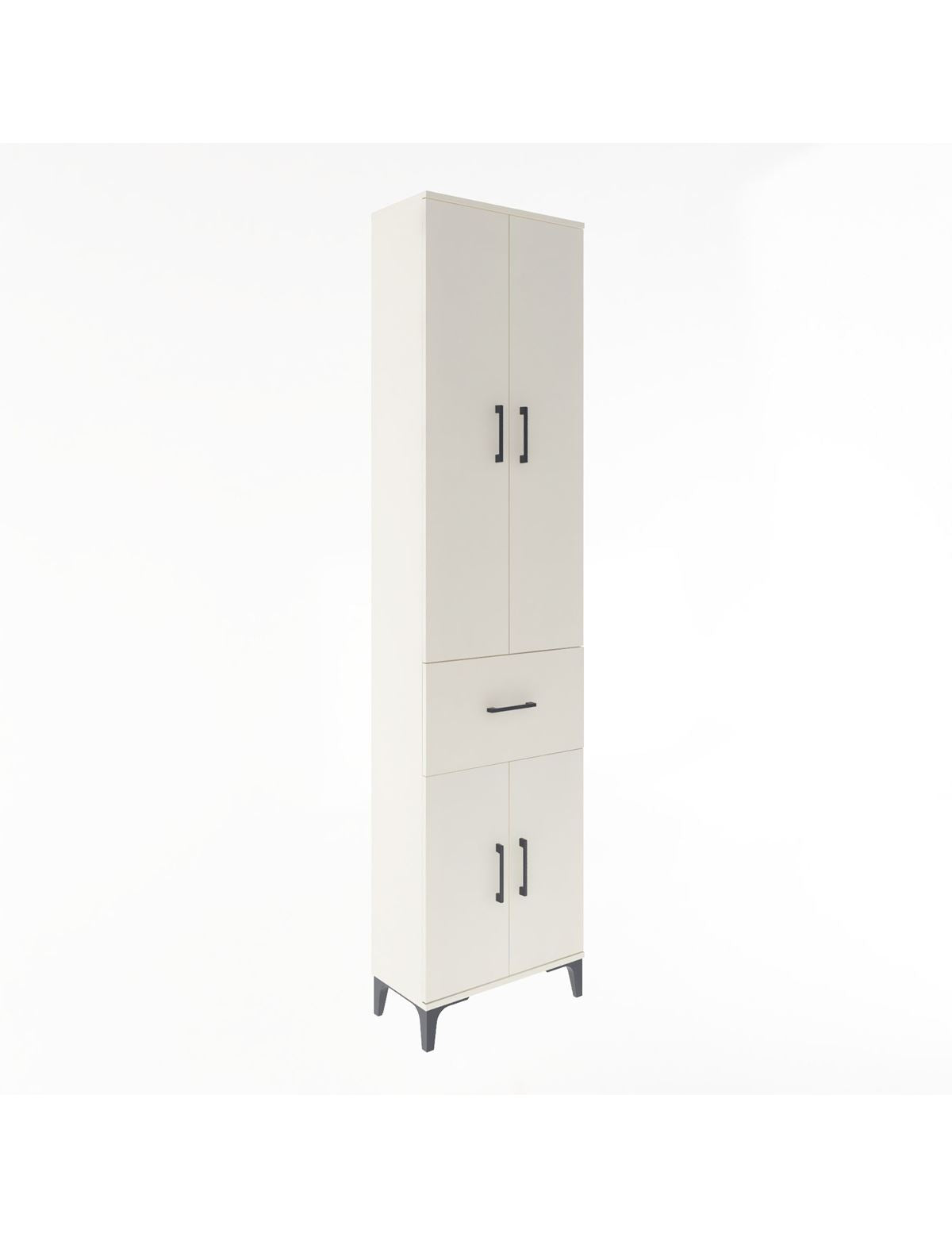 Arges Dolap 4 Raflı Tek Çekmeceli 4 Kapaklı 60x30x243 Aytaşı-Aytaşı