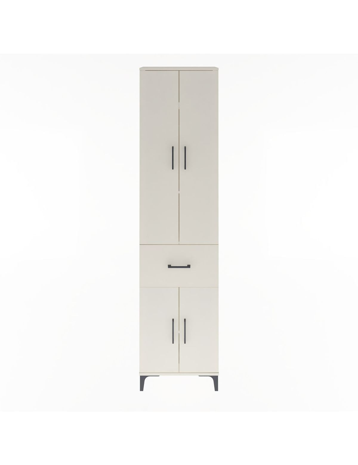 Arges Dolap 4 Raflı Tek Çekmeceli 4 Kapaklı 60x30x243 Aytaşı-Aytaşı