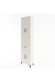 Arges Dolap 4 Raflı Tek Çekmeceli 4 Kapaklı 60x30x243 Aytaşı-Aytaşı