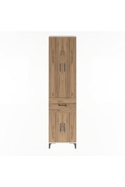 Arges Dolap 4 Raflı Tek Çekmeceli 4 Kapaklı 60x30x243 Aytaşı-Çam