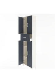 Arges Dolap 4 Raflı Tek Çekmeceli 4 Kapaklı 60x30x243 - S32M005V2A
