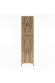 Arges Dolap 4 Raflı Tek Çekmeceli 4 Kapaklı 60x30x243 Aytaşı-Çam