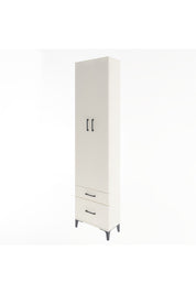 Arges Dolap 4 Raflı 2 Çekmeceli 2 Kapaklı 60x30x243 Aytaşı-Aytaşı