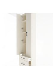 Arges Dolap 4 Raflı 2 Çekmeceli 2 Kapaklı 60x30x243 Aytaşı-Aytaşı