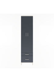 Arges Dolap 4 Raflı 2 Çekmeceli 2 Kapaklı 60x30x243 Aytaşı-Antrasit