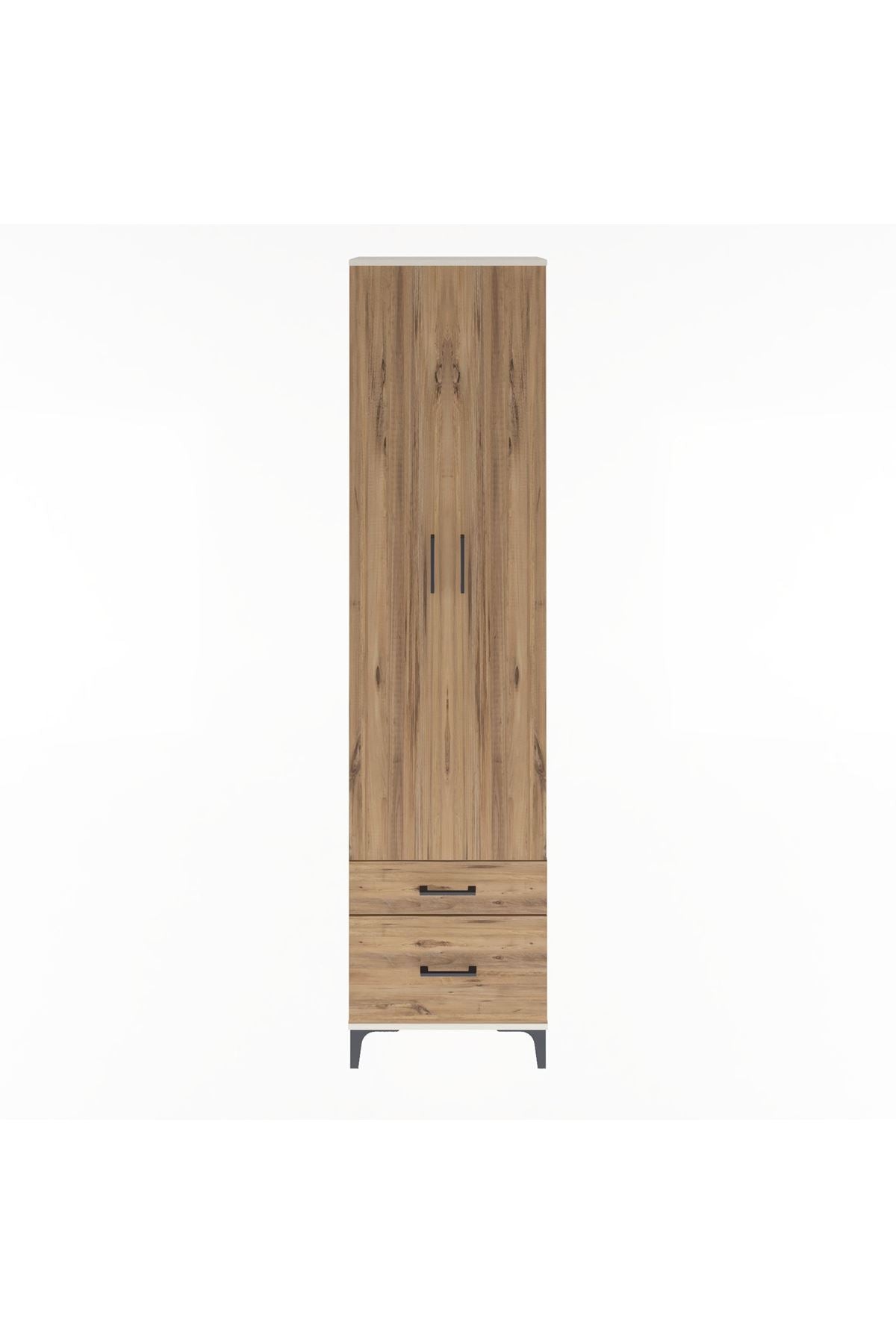 Arges Dolap 4 Raflı 2 Çekmeceli 2 Kapaklı 60x30x243 Aytaşı-Çam