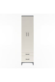 Arges Dolap 4 Raflı 2 Çekmeceli 2 Kapaklı 60x30x243 Antrasit-Aytaşı