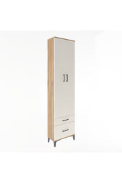Arges Dolap 4 Raflı 2 Çekmeceli 2 Kapaklı 60x30x243 Çam-Aytaşı