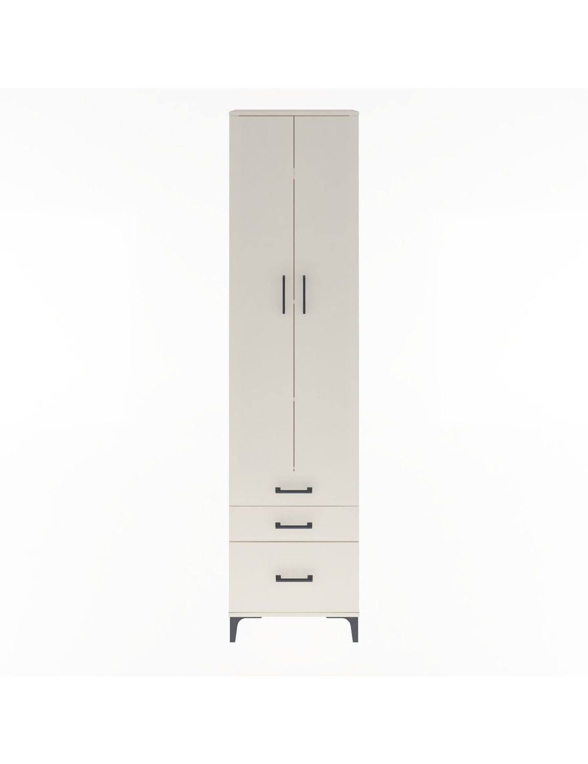 Arges Dolap 4 Raflı 3 Çekmeceli 2 Kapaklı 60x30x243 Aytaşı-Aytaşı