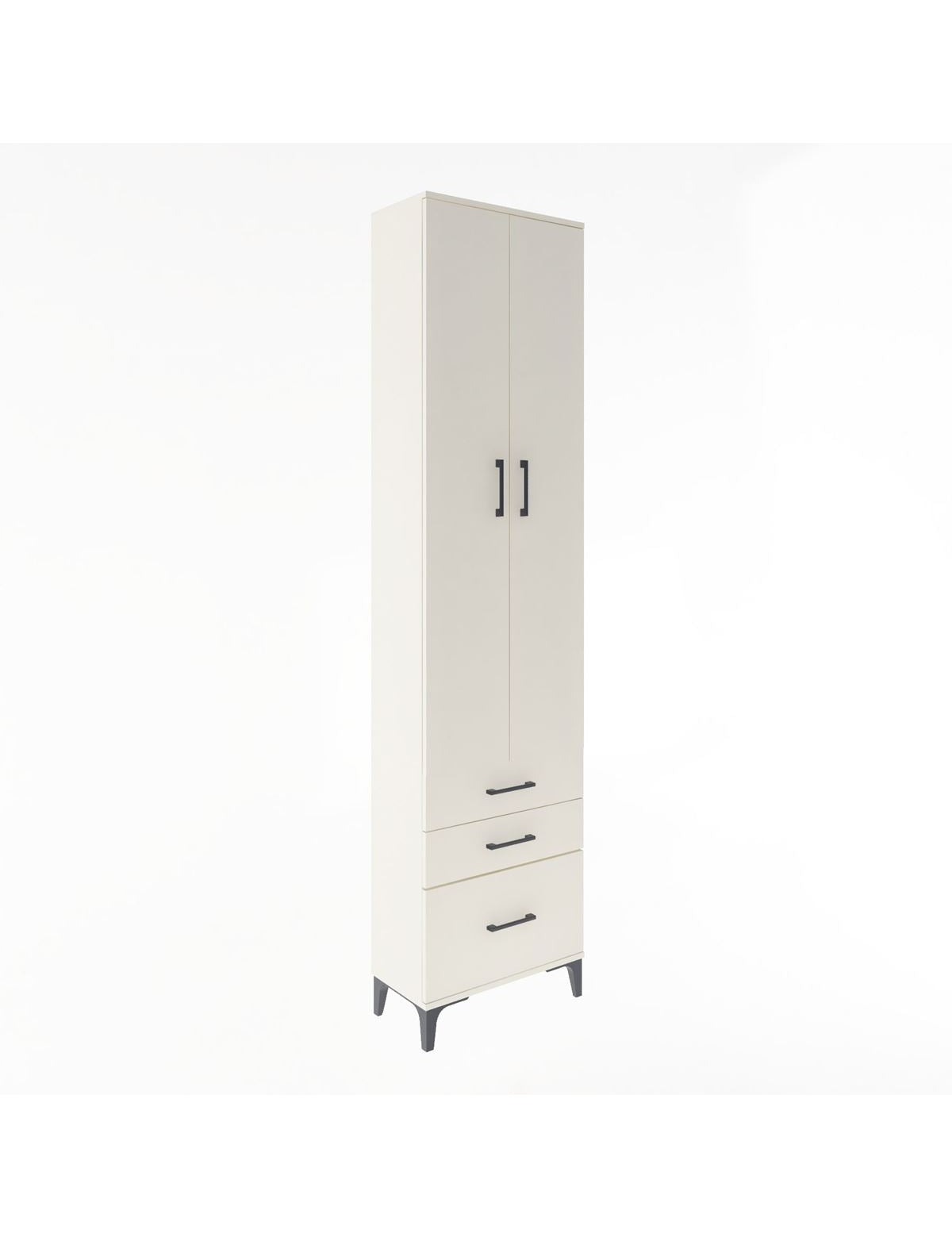 Arges Dolap 4 Raflı 3 Çekmeceli 2 Kapaklı 60x30x243 Aytaşı-Aytaşı