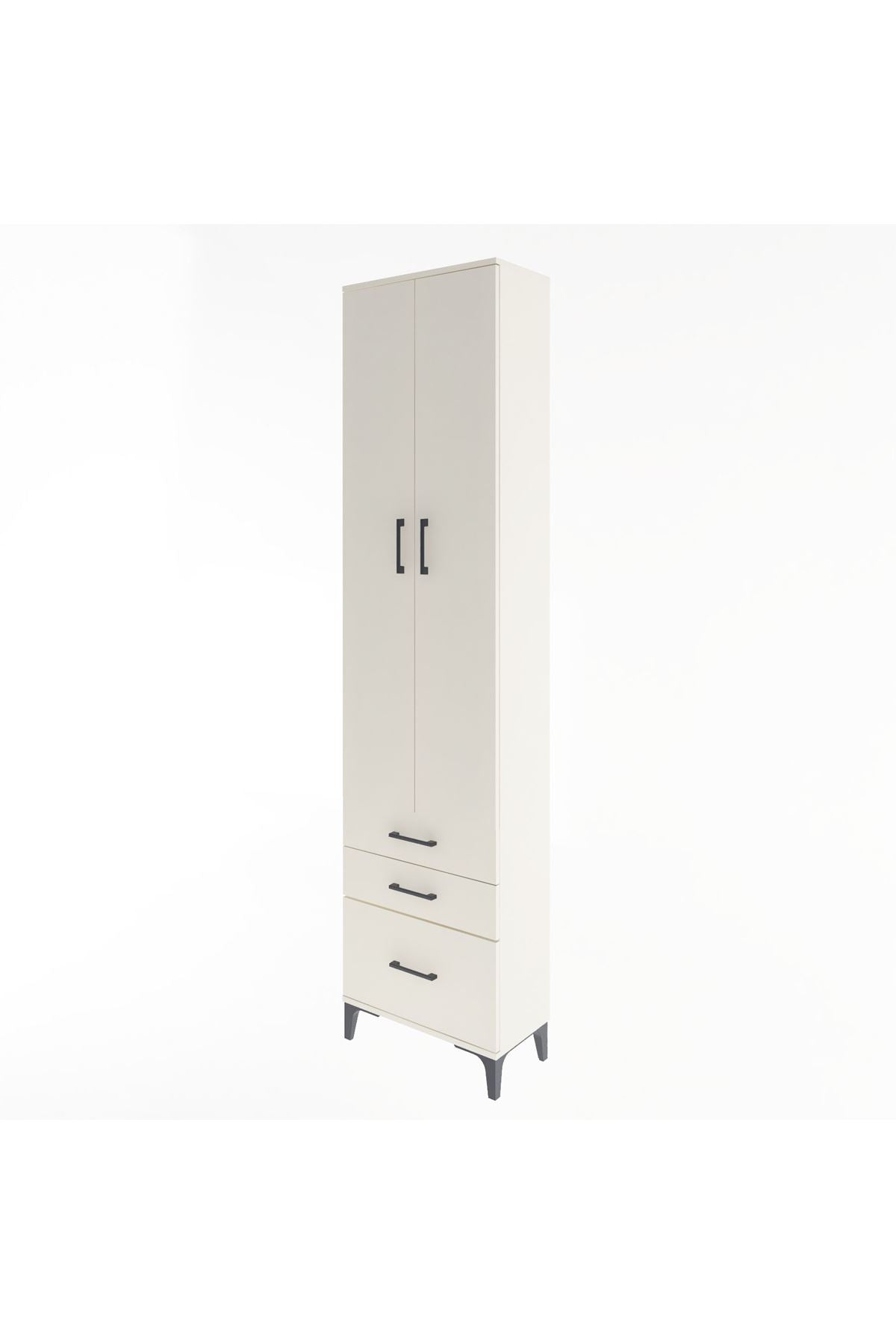 Arges Dolap 4 Raflı 3 Çekmeceli 2 Kapaklı 60x30x243 Aytaşı-Aytaşı