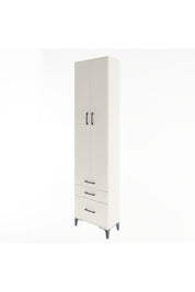 Arges Dolap 4 Raflı 3 Çekmeceli 2 Kapaklı 60x30x243 Aytaşı-Aytaşı