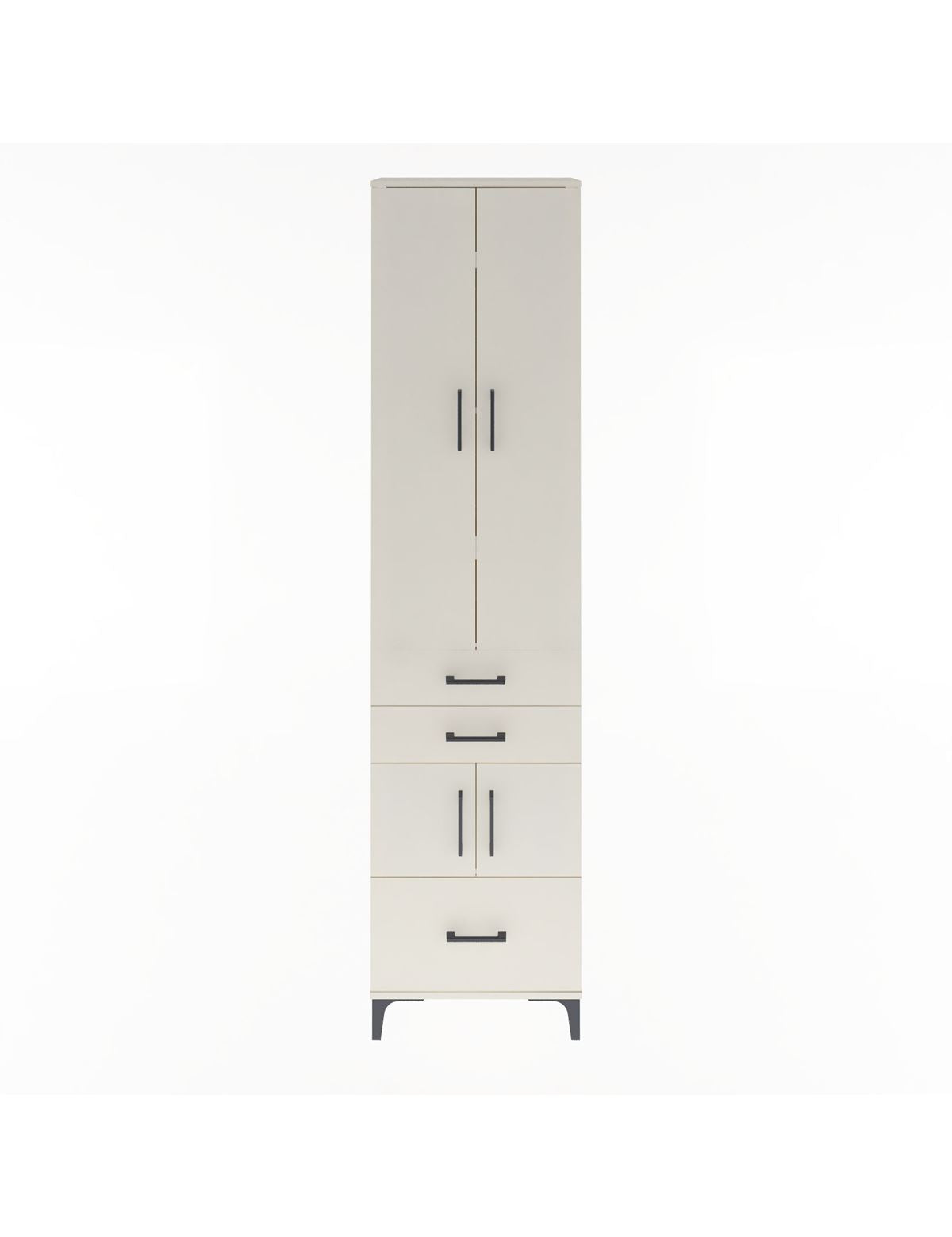 Arges Dolap 5 Raflı 3 Çekmeceli 4 Kapaklı 60x30x243 Aytaşı-Aytaşı