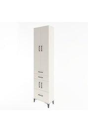 Arges Dolap 5 Raflı 3 Çekmeceli 4 Kapaklı 60x30x243 Aytaşı-Aytaşı