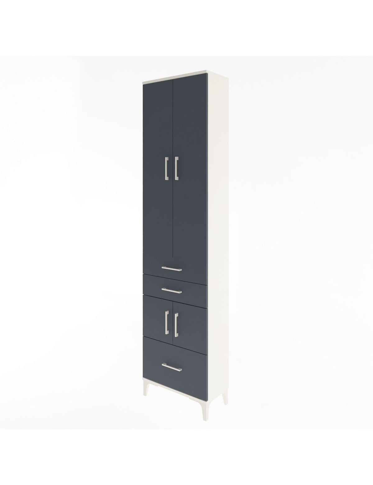 Arges Dolap 5 Raflı 3 Çekmeceli 4 Kapaklı 60x30x243 - S32M008V2A