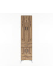 Arges Dolap 5 Raflı 3 Çekmeceli 4 Kapaklı 60x30x243 Aytaşı-Çam