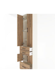 Arges Dolap 5 Raflı 3 Çekmeceli 4 Kapaklı 60x30x243 Aytaşı-Çam