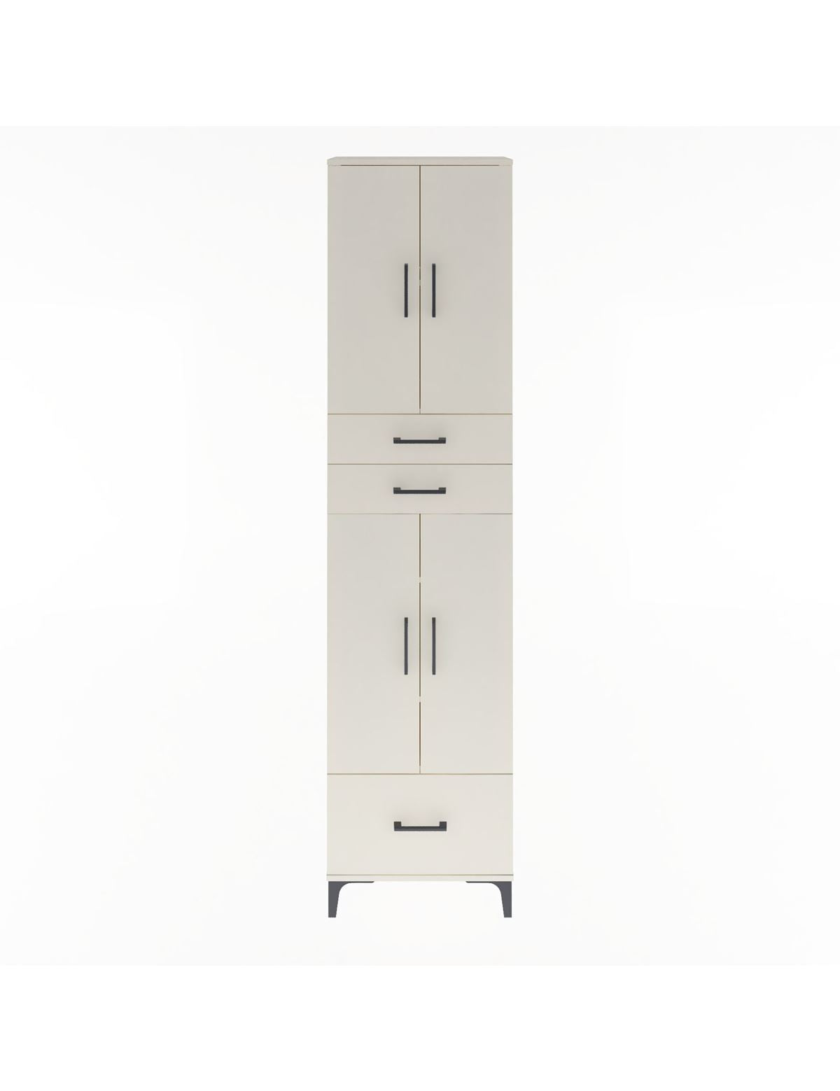 Arges Dolap 5 Raflı 3 Çekmeceli 4 Kapaklı 60x30x243 Aytaşı-Aytaşı