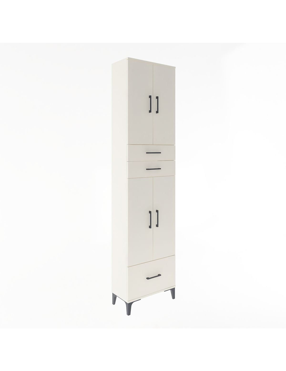 Arges Dolap 5 Raflı 3 Çekmeceli 4 Kapaklı 60x30x243 Aytaşı-Aytaşı