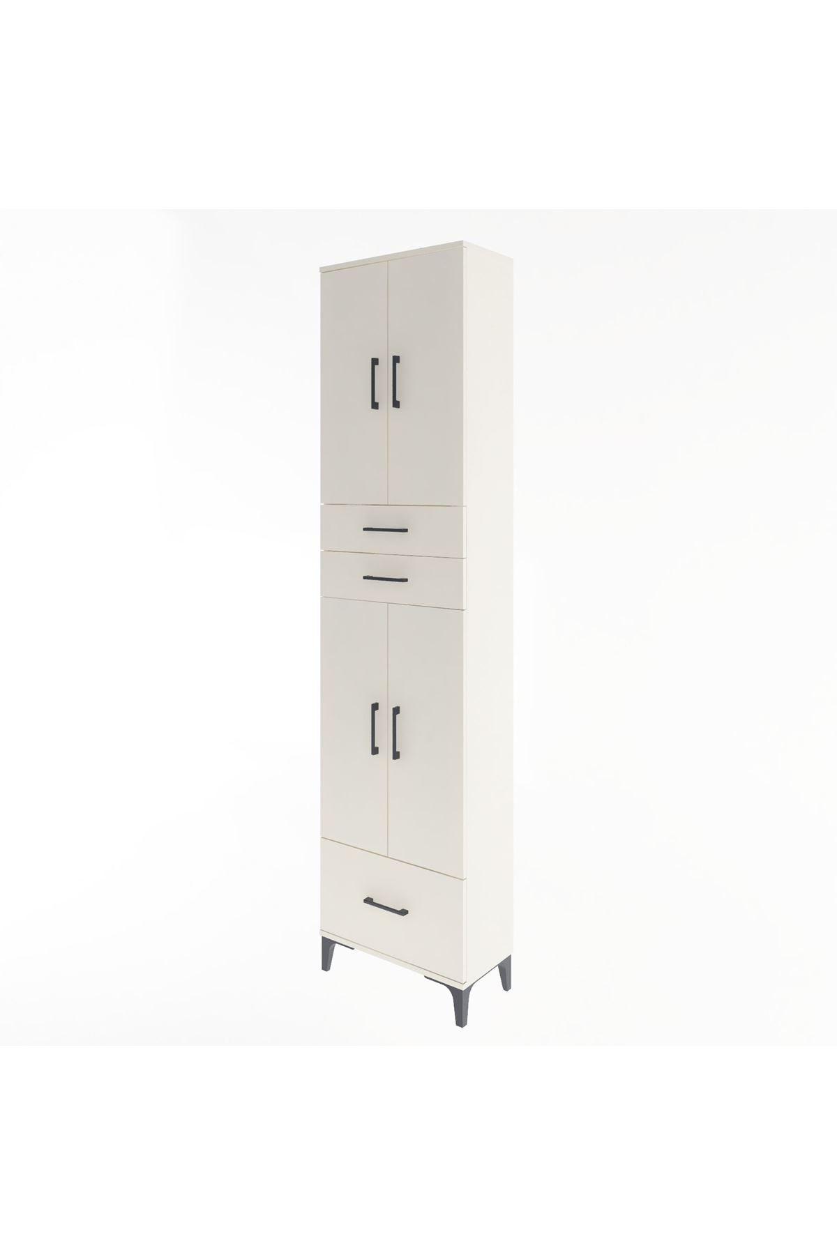 Arges Dolap 5 Raflı 3 Çekmeceli 4 Kapaklı 60x30x243 - S32M009V1A