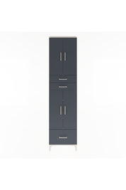 Arges Dolap 5 Raflı 3 Çekmeceli 4 Kapaklı 60x30x243 Aytaşı-Antrasit