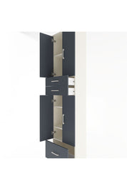 Arges Dolap 5 Raflı 3 Çekmeceli 4 Kapaklı 60x30x243 Aytaşı-Antrasit