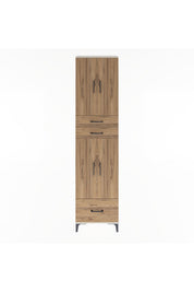 Arges Dolap 5 Raflı 3 Çekmeceli 4 Kapaklı 60x30x243 Aytaşı-Çam