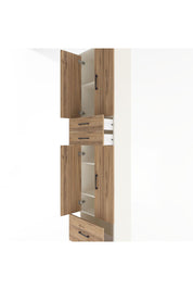 Arges Dolap 5 Raflı 3 Çekmeceli 4 Kapaklı 60x30x243 Aytaşı-Çam