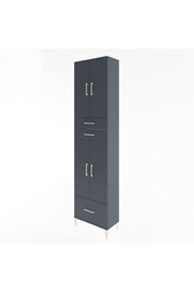 Arges Dolap 5 Raflı 3 Çekmeceli 4 Kapaklı 60x30x243 Antrasit-Antrasit