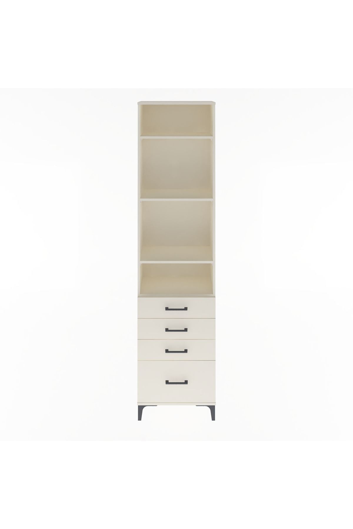 Arges Dolap 4 Raflı 4 Çekmeceli 60x30x243 Aytaşı-Aytaşı