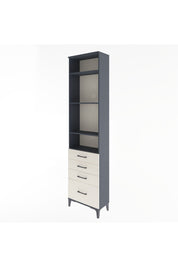 Arges Dolap 4 Raflı 4 Çekmeceli 60x30x243 Antrasit-Aytaşı