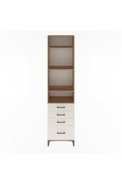 Arges Dolap 4 Raflı 4 Çekmeceli 60x30x243 Çam-Aytaşı
