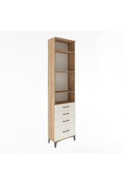 Arges Dolap 4 Raflı 4 Çekmeceli 60x30x243 Çam-Aytaşı