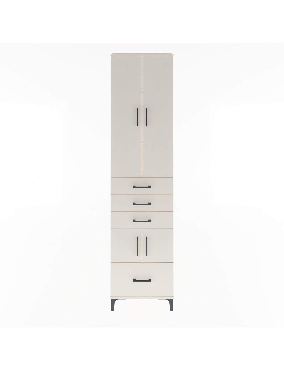 Arges Dolap 4 Raflı 4 Çekmeceli 4 Kapaklı 60x30x243 Aytaşı-Aytaşı