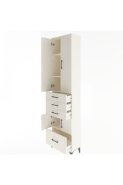 Arges Dolap 4 Raflı 4 Çekmeceli 4 Kapaklı 60x30x243 Aytaşı-Aytaşı