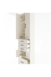 Arges Dolap 4 Raflı 4 Çekmeceli 4 Kapaklı 60x30x243 Aytaşı-Aytaşı