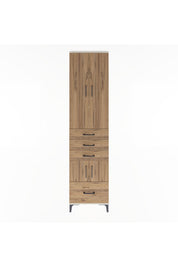 Arges Dolap 4 Raflı 4 Çekmeceli 4 Kapaklı 60x30x243 Aytaşı-Çam