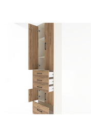 Arges Dolap 4 Raflı 4 Çekmeceli 4 Kapaklı 60x30x243 Aytaşı-Çam