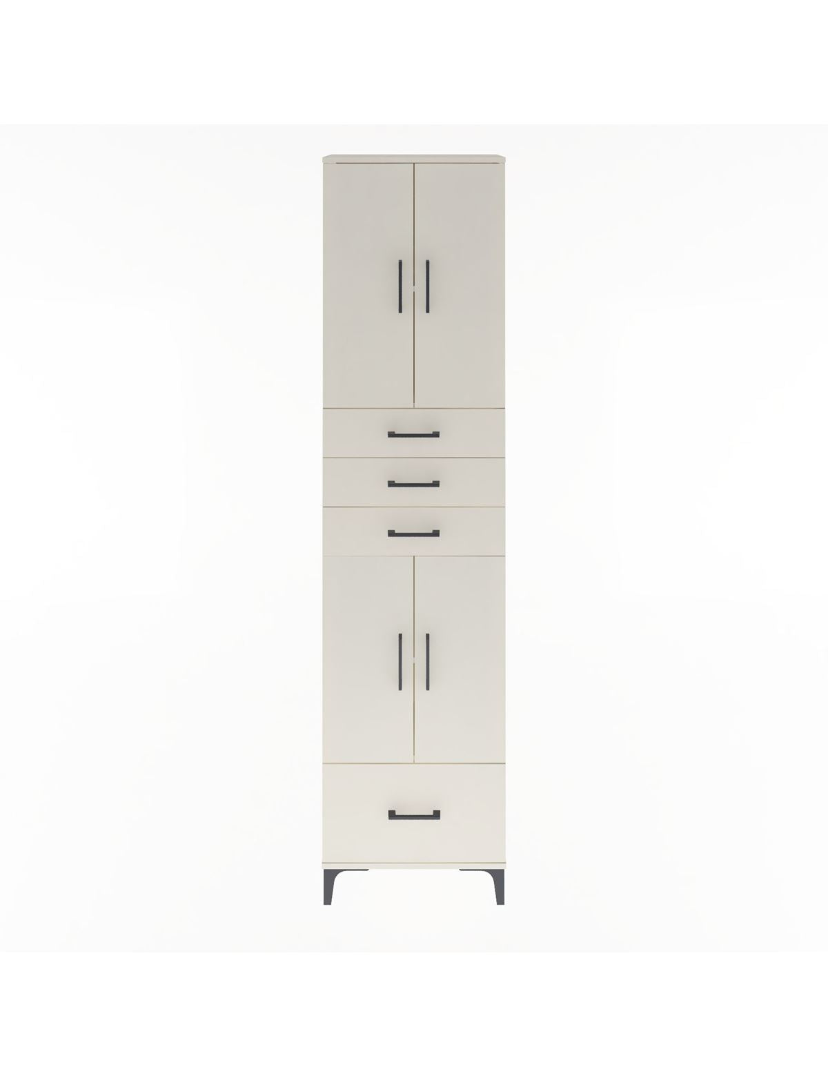 Arges Dolap 4 Raflı 4 Çekmeceli 4 Kapaklı 60x30x243 Aytaşı-Aytaşı