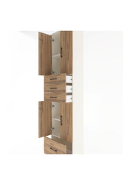 Arges Dolap 4 Raflı 4 Çekmeceli 4 Kapaklı 60x30x243 Aytaşı-Çam