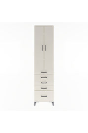 Arges Dolap 4 Raflı 5 Çekmeceli 2 Kapaklı 60x30x243 Aytaşı-Aytaşı