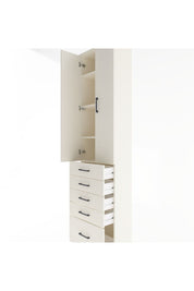 Arges Dolap 4 Raflı 5 Çekmeceli 2 Kapaklı 60x30x243 Aytaşı-Aytaşı