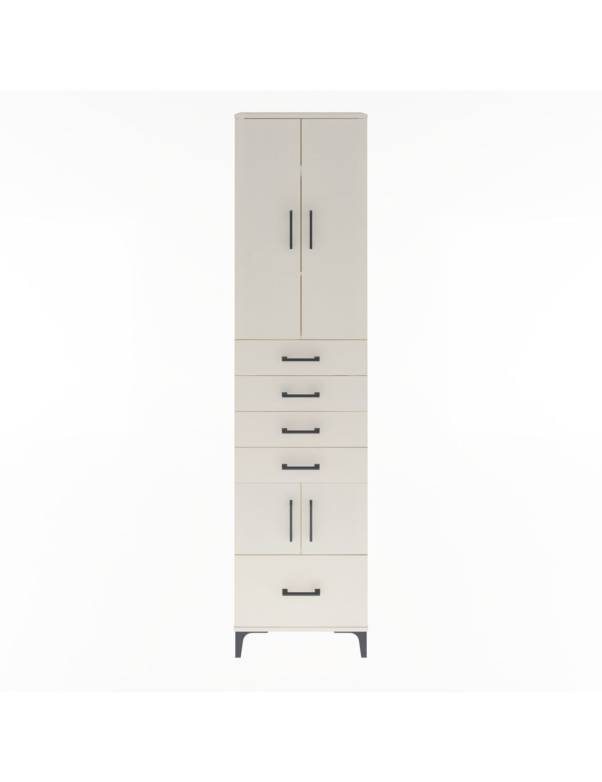 Arges Dolap 4 Raflı 5 Çekmeceli 4 Kapaklı 60x30x243 Aytaşı-Aytaşı