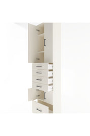 Arges Dolap 4 Raflı 5 Çekmeceli 4 Kapaklı 60x30x243 Aytaşı-Aytaşı