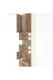 Arges Dolap 4 Raflı 5 Çekmeceli 4 Kapaklı 60x30x243 Aytaşı-Çam